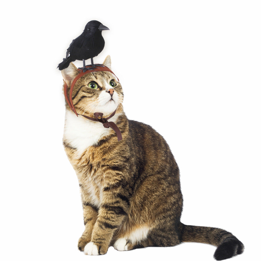 Raven Funny Decoration Cat Dress Headgear