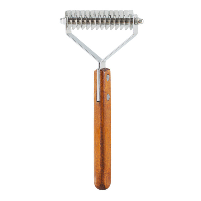 Dog Wood Comb Hair Scraper Fad