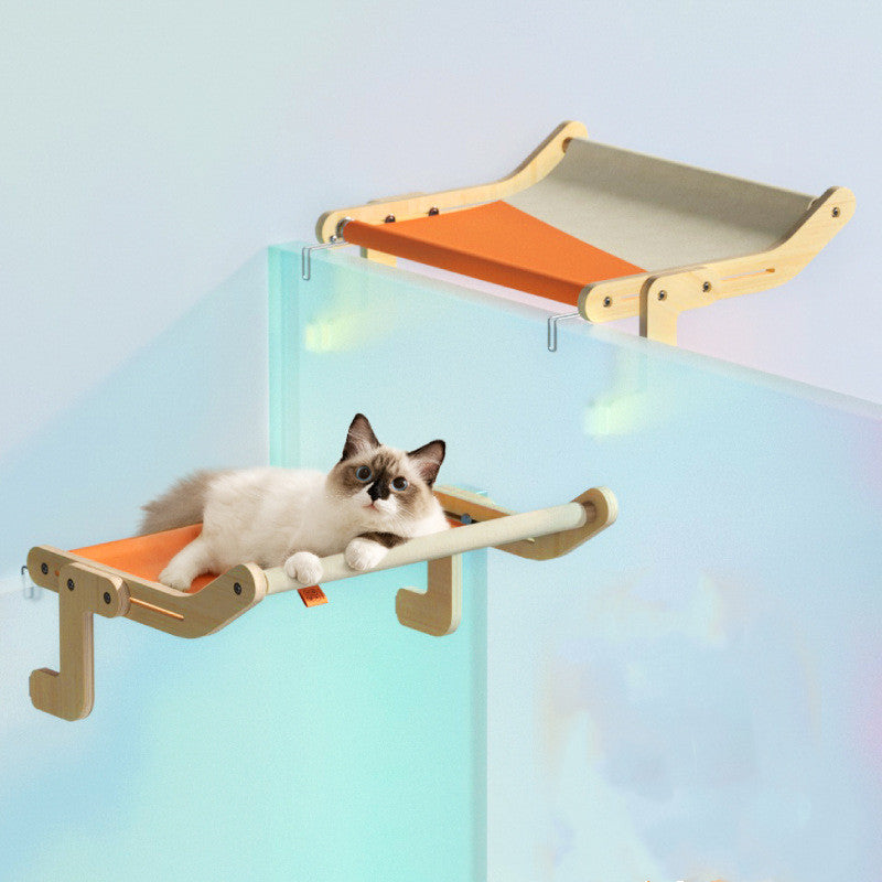 Window Glass Hammock Hanging Cat Litter Windowsill